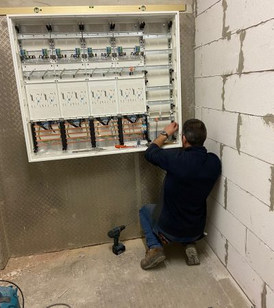 Installation Zähleranlage für 8 Wohneinheiten